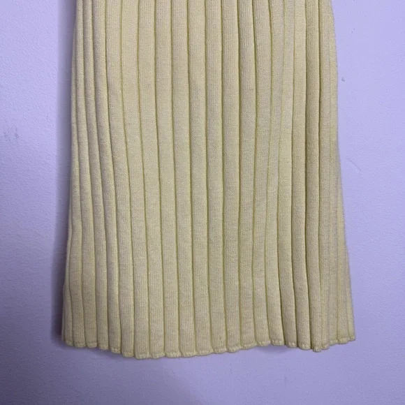 Anthropologie Canary Yellow Zadkine Ribbed Knit Sweater Tank Size XS Linen Blend - Picture 10 of 16